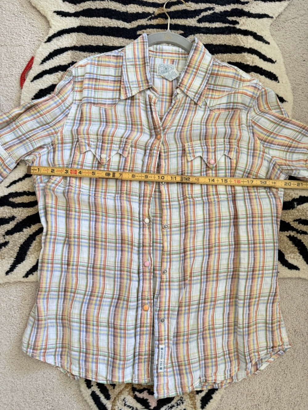 Lucky Brand Women's short sleeve shirt Size Large - Picture 6 of 6